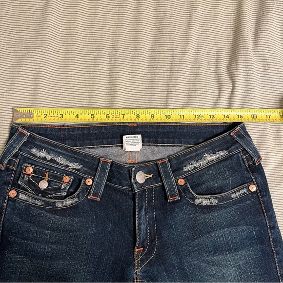 True Religion Dark Blue JOEY Flare Jeans - Picture 6 of 8